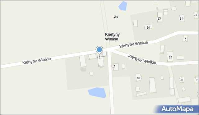 Kiertyny Wielkie, Kiertyny Wielkie, 1, mapa Kiertyny Wielkie