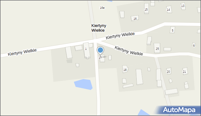 Kiertyny Wielkie, Kiertyny Wielkie, 17, mapa Kiertyny Wielkie