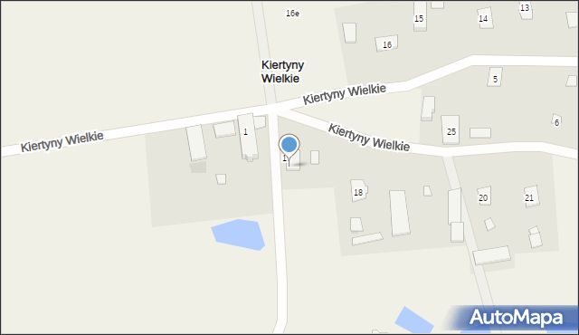 Kiertyny Wielkie, Kiertyny Wielkie, 17a, mapa Kiertyny Wielkie