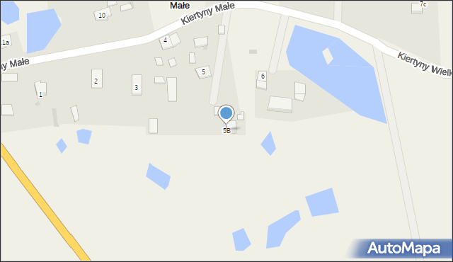 Kiertyny Wielkie, Kiertyny Wielkie, 5B, mapa Kiertyny Wielkie