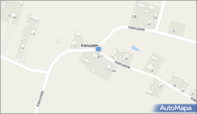 Kieruzele, Kieruzele, 24, mapa Kieruzele