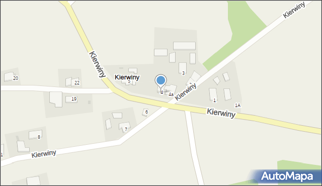 Kierwiny, Kierwiny, 4, mapa Kierwiny