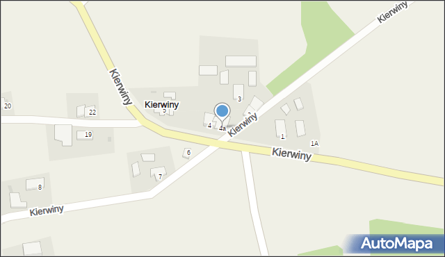 Kierwiny, Kierwiny, 4a, mapa Kierwiny