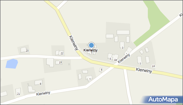 Kierwiny, Kierwiny, 5, mapa Kierwiny