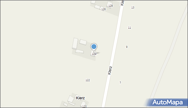 Kierz, Kierz, 124, mapa Kierz