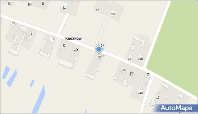 Kierzków, Kierzków, 28, mapa Kierzków