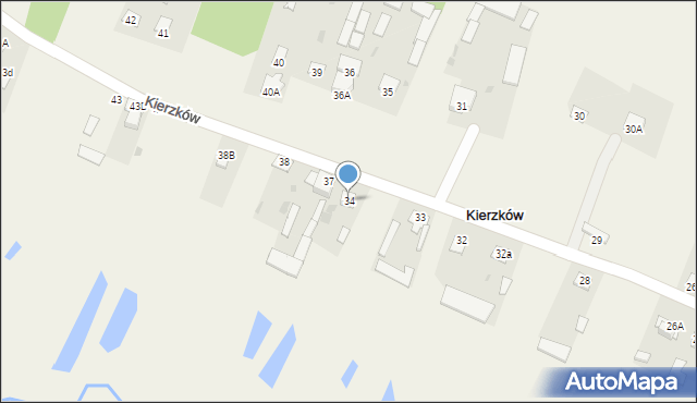 Kierzków, Kierzków, 34, mapa Kierzków