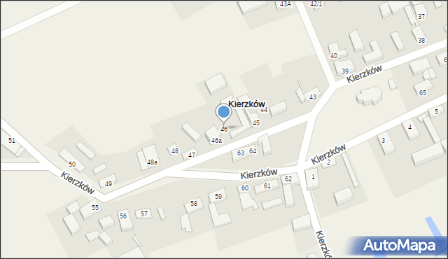 Kierzków, Kierzków, 46, mapa Kierzków