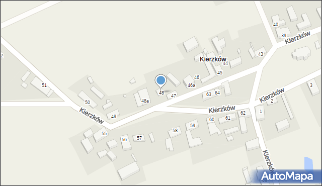 Kierzków, Kierzków, 48, mapa Kierzków