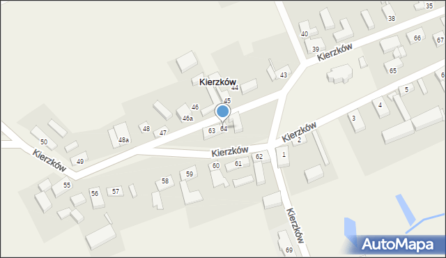 Kierzków, Kierzków, 64, mapa Kierzków