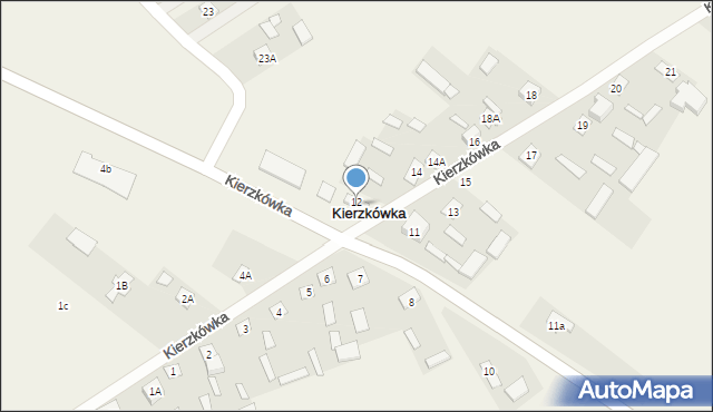 Kierzkówka, Kierzkówka, 12A, mapa Kierzkówka