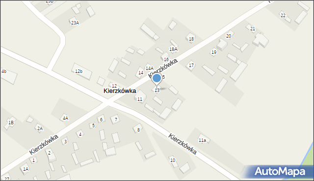 Kierzkówka, Kierzkówka, 13, mapa Kierzkówka