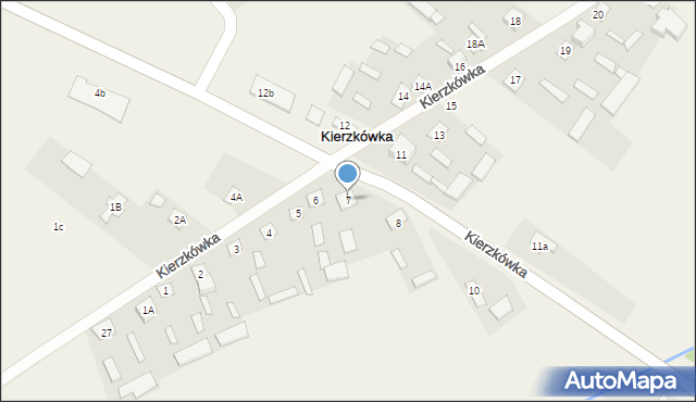 Kierzkówka, Kierzkówka, 7, mapa Kierzkówka