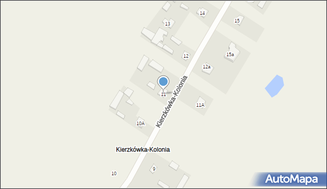 Kierzkówka-Kolonia, Kierzkówka-Kolonia, 11, mapa Kierzkówka-Kolonia