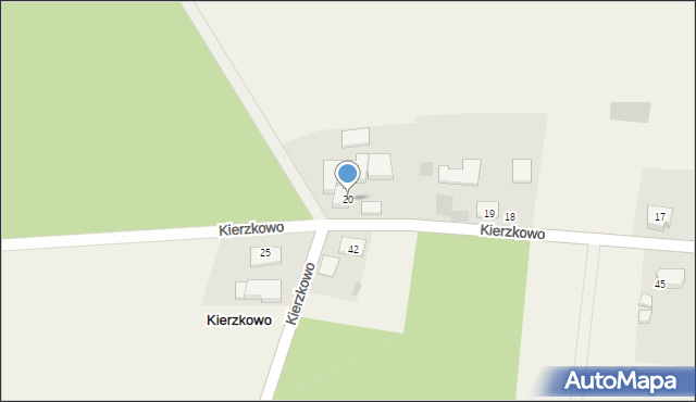 Kierzkowo, Kierzkowo, 20, mapa Kierzkowo