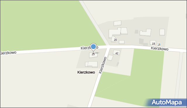 Kierzkowo, Kierzkowo, 25, mapa Kierzkowo