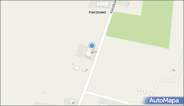 Kierzkowo, Kierzkowo, 26, mapa Kierzkowo