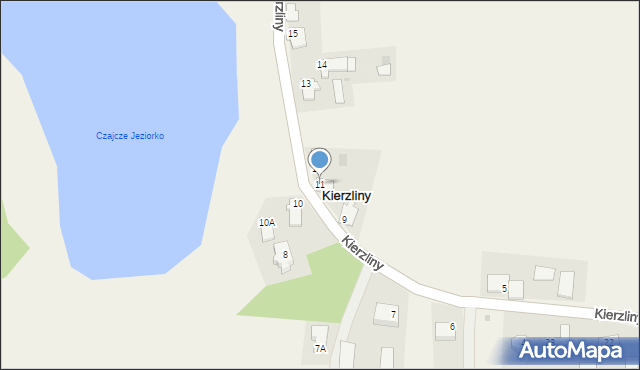 Kierzliny, Kierzliny, 11, mapa Kierzliny