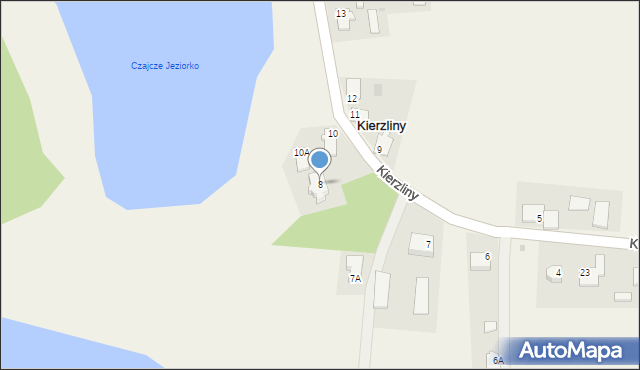 Kierzliny, Kierzliny, 8, mapa Kierzliny