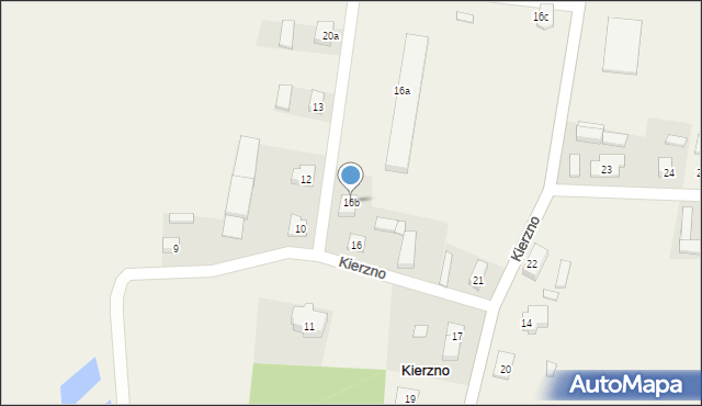 Kierzno, Kierzno, 16b, mapa Kierzno