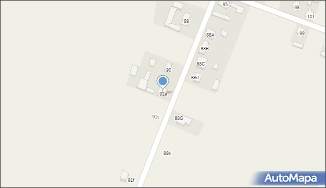 Kierzno, Kierzno, 91a, mapa Kierzno