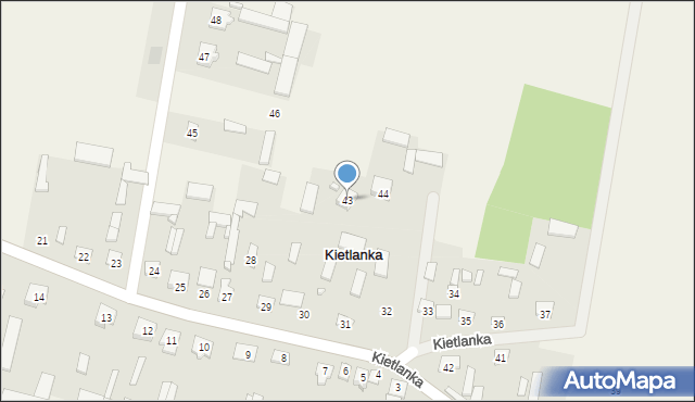 Kietlanka, Kietlanka, 43, mapa Kietlanka