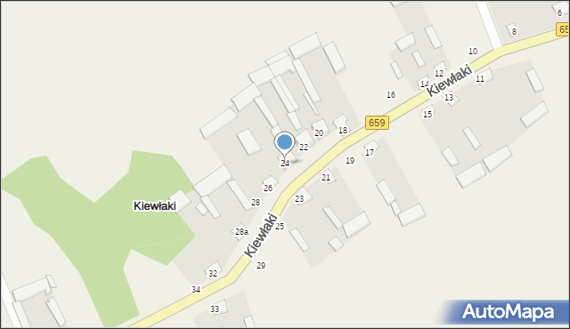 Kiewłaki, Kiewłaki, 24, mapa Kiewłaki