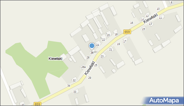 Kiewłaki, Kiewłaki, 26, mapa Kiewłaki