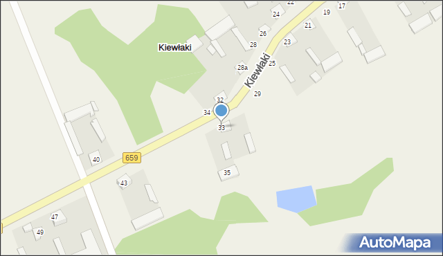 Kiewłaki, Kiewłaki, 33, mapa Kiewłaki