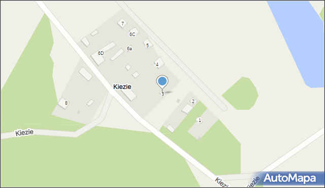 Kiezie, Kiezie, 3, mapa Kiezie