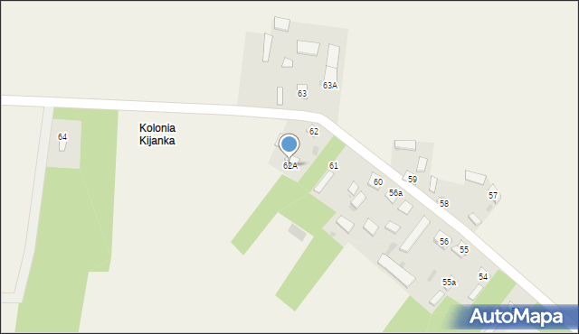 Kijanka, Kijanka, 62A, mapa Kijanka