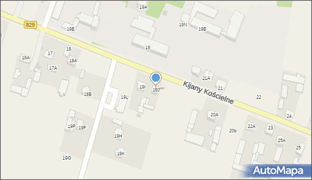 Kijany, Kijany, 19J, mapa Kijany