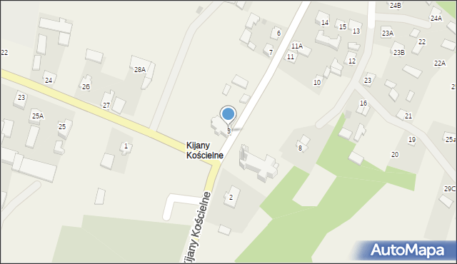 Kijany, Kijany Kościelne, 3, mapa Kijany