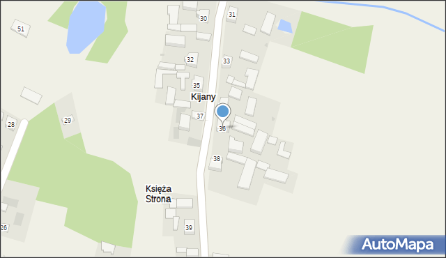 Kijany, Kijany, 36, mapa Kijany