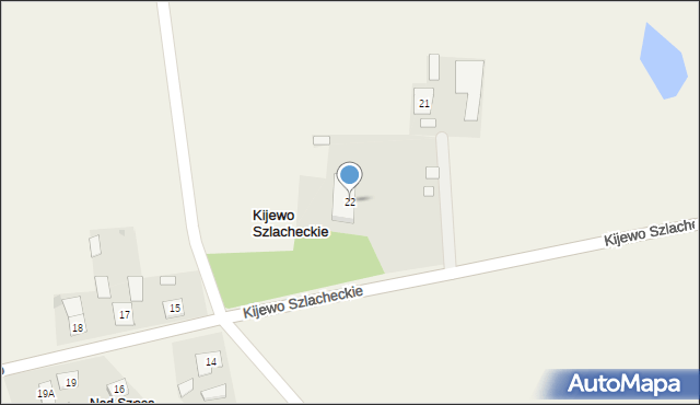 Kijewo Szlacheckie, Kijewo Szlacheckie, 22, mapa Kijewo Szlacheckie