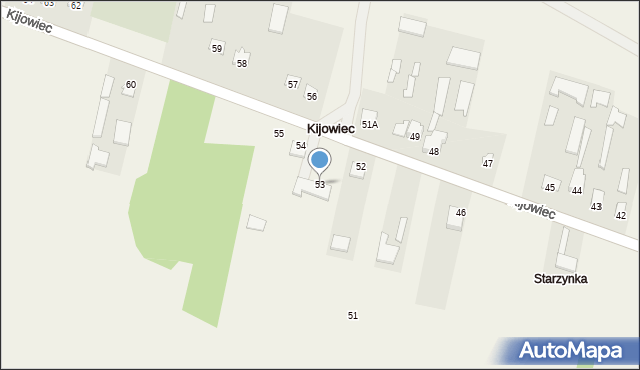 Kijowiec, Kijowiec, 53, mapa Kijowiec