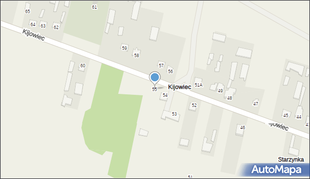 Kijowiec, Kijowiec, 55, mapa Kijowiec
