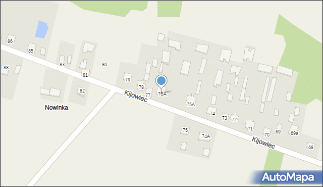 Kijowiec, Kijowiec, 76A, mapa Kijowiec