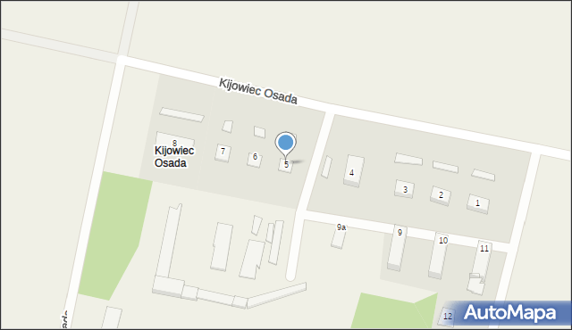 Kijowiec Osada, Kijowiec Osada, 5, mapa Kijowiec Osada