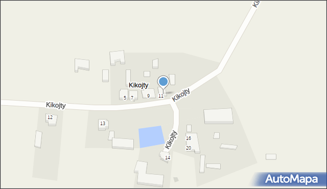 Kikojty, Kikojty, 11A, mapa Kikojty