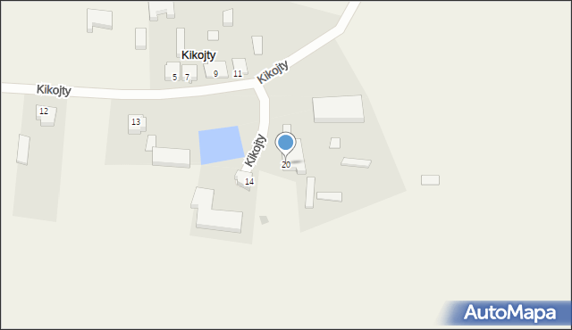 Kikojty, Kikojty, 20, mapa Kikojty