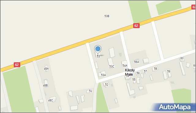 Kikoły, Kikoły, 53, mapa Kikoły