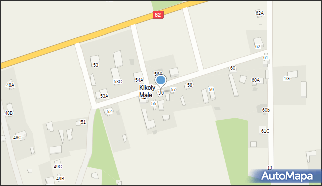 Kikoły, Kikoły, 56, mapa Kikoły