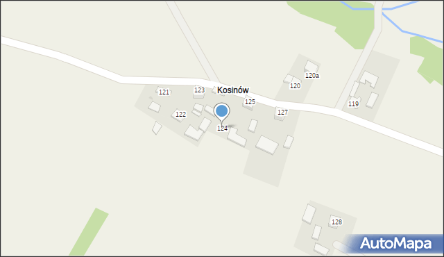 Kików, Kików, 124, mapa Kików