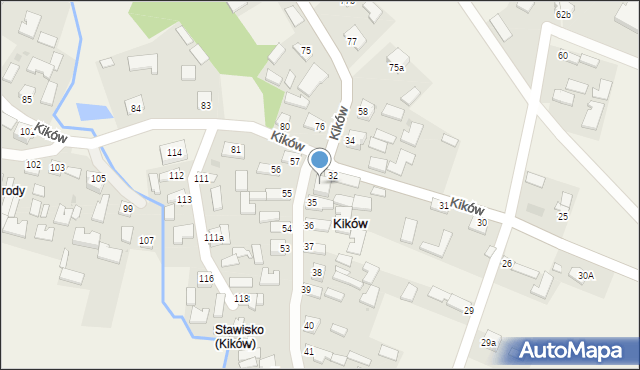 Kików, Kików, 33, mapa Kików