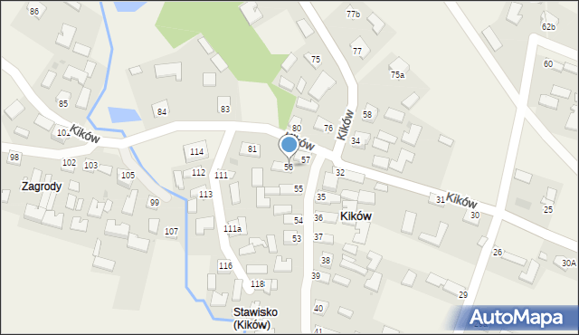 Kików, Kików, 56, mapa Kików