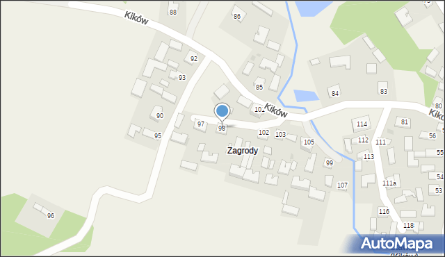 Kików, Kików, 98, mapa Kików