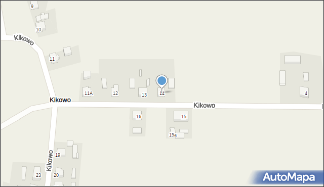 Kikowo, Kikowo, 14, mapa Kikowo