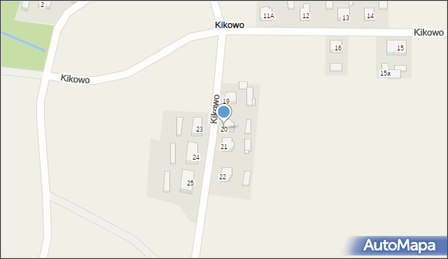 Kikowo, Kikowo, 20, mapa Kikowo