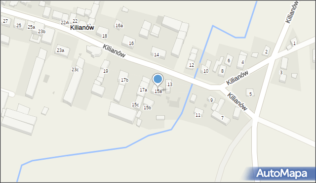 Kilianów, Kilianów, 15a, mapa Kilianów